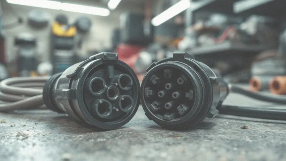 Jakie są różnice między gniazdem 7-pinowym a 13-pinowym?