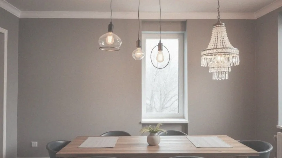Jakie są style lamp wiszących nad stół?