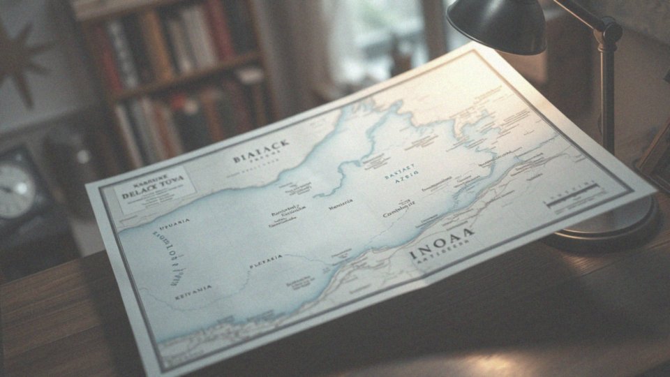 Jakie są kluczowe informacje zawarte na politycznej mapie Morza Czarnego?