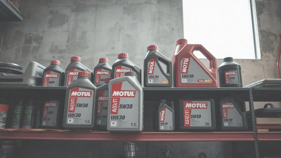 Jakie są różnice między różnymi pojemnościami oleju 5W30 Motul (1L, 5L, 20L)?