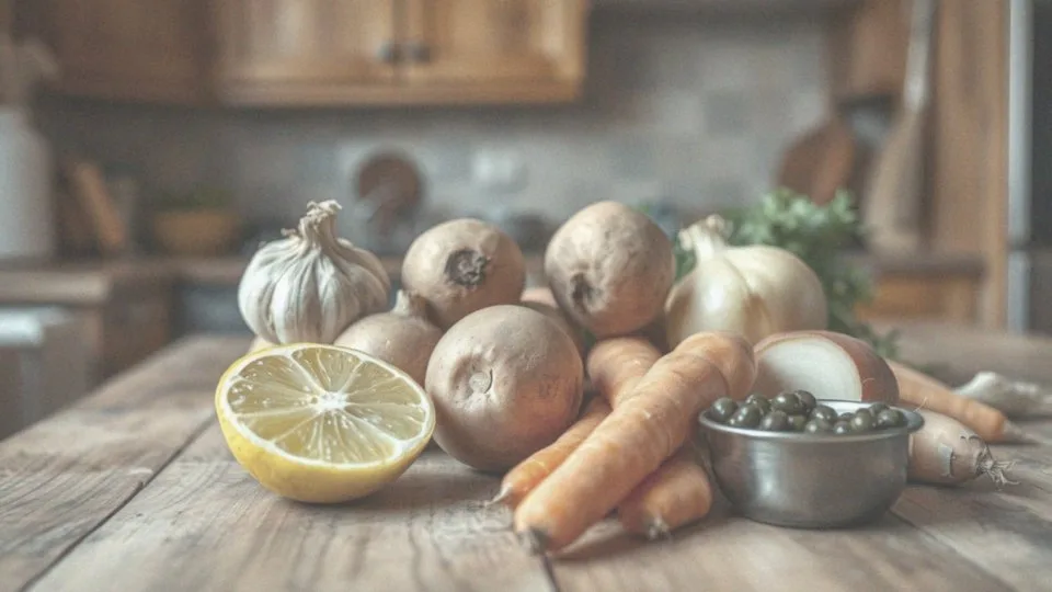 Jakie składniki są potrzebne do przygotowania obiadu w kombiwarze?