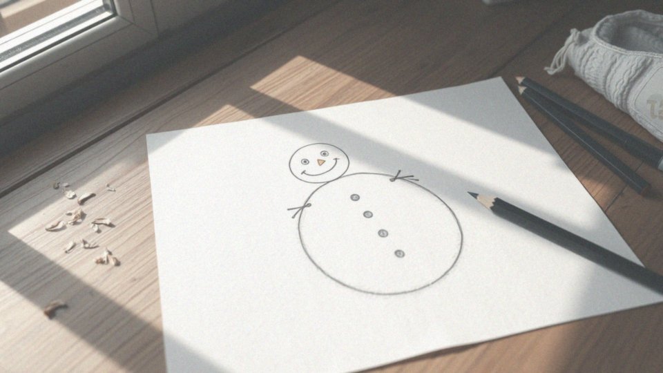 Jakie są podstawowe kroki w rysowaniu bałwana?