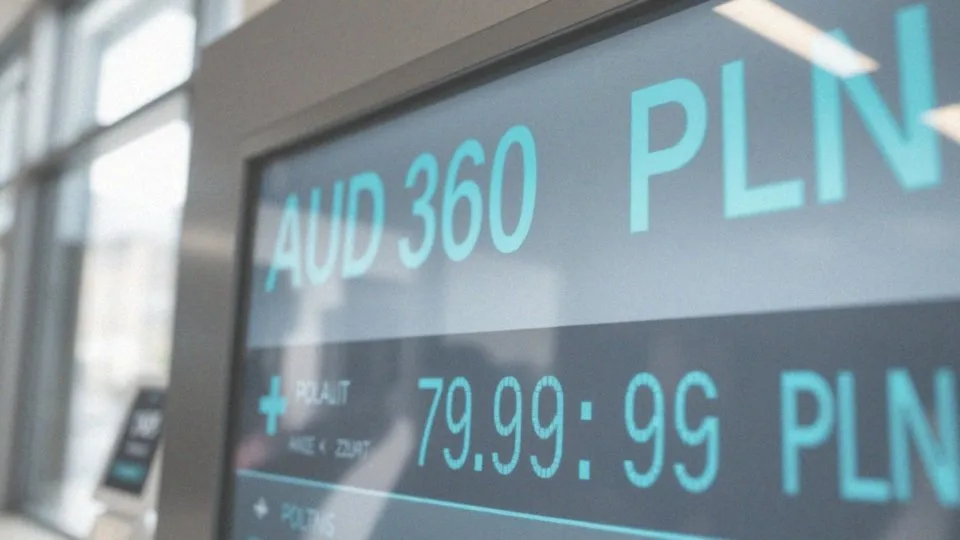 Jak wygląda aktualny kurs dolara australijskiego?