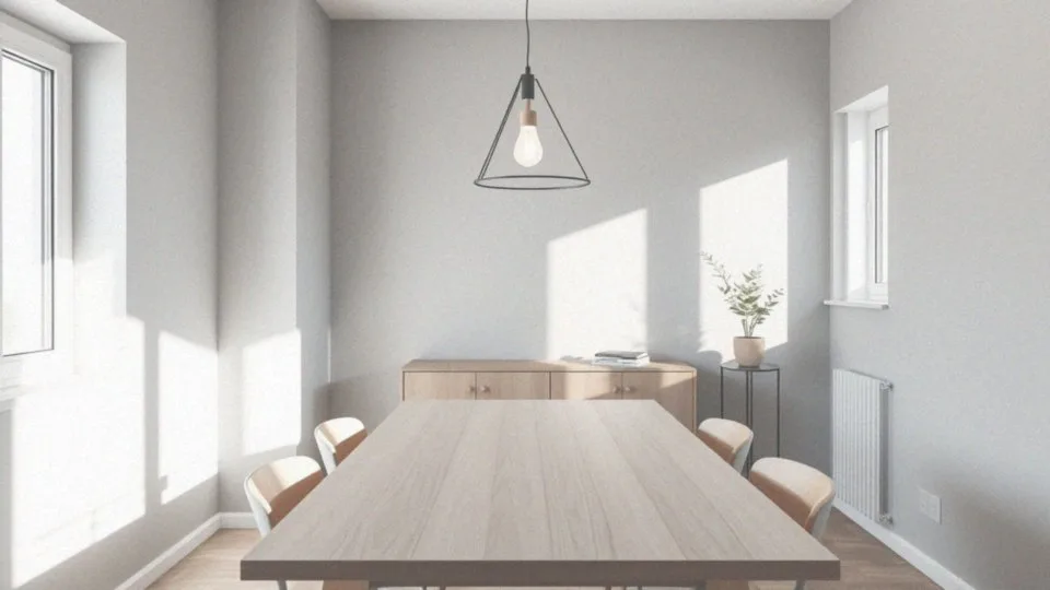 Jak wysoko powinny wisieć lampy nad stołem?