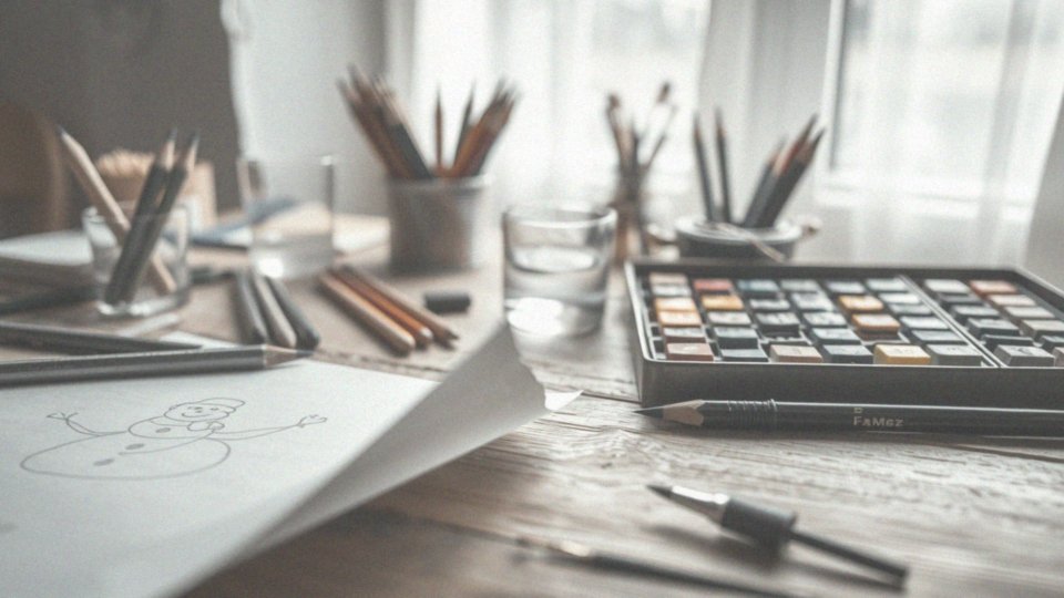 Jakie materiały są najlepsze do rysowania bałwana?